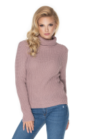 40036 KLASYCZNY PROSTY GOLF BRUDNY RÓŻ