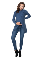 70027 SWETER STÓJKA DO KARMIENIA CIĄŻA JEANS