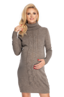 70033 SWETER SUKIENKA WARKOCZE CAPPUCCINO