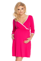 0178 MATERNITY NURSING NIGHTWEAR LACE FUCHSIA
