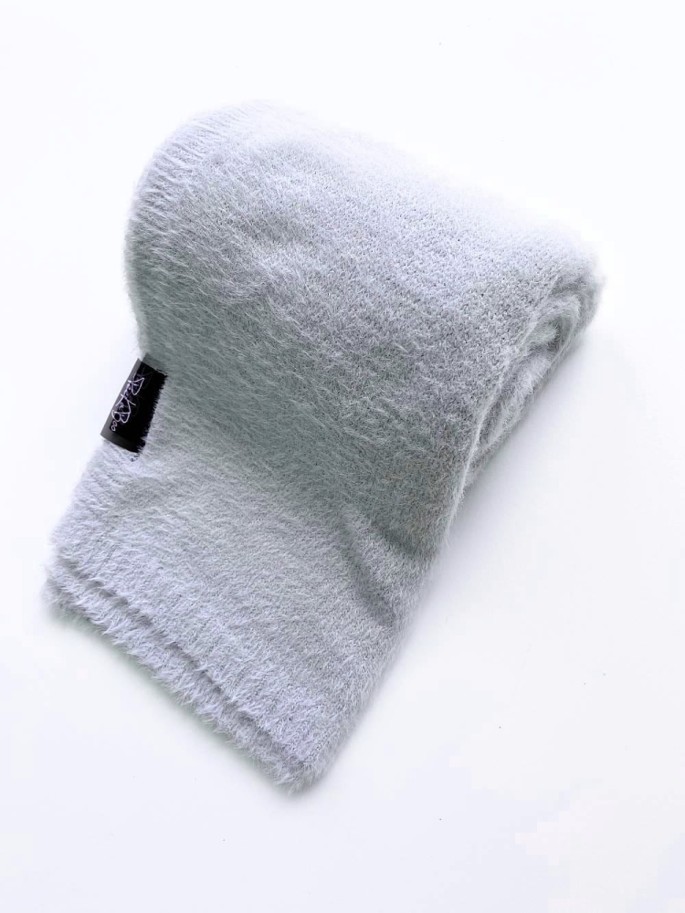 K007 BABY BLANKET ALPACA GREY