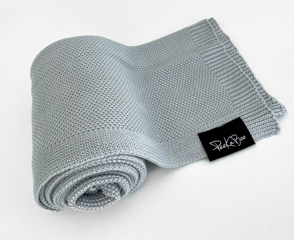 K008 BABY BAMBOO BLANKET GREY