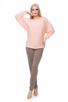 70003 LOOSE OVERSIZE BATWING JUMPER SALMON