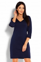 1423 CLASSY MINI DRES V-NECK BLACK (1)
